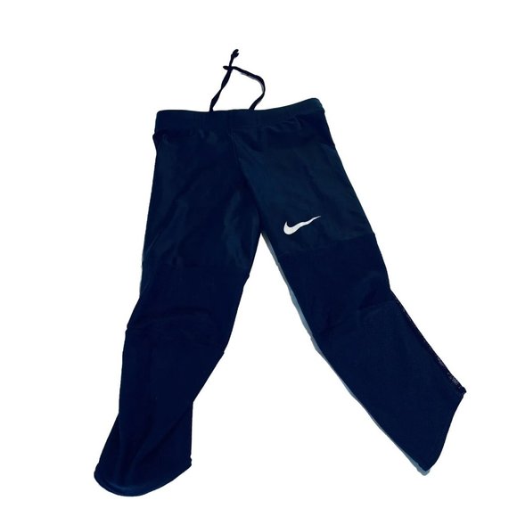 Nike Navy Blue Knee Length Mesh Back Drawstring Waist Boys Pants - Picture 1 of 10